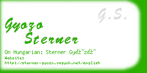 gyozo sterner business card